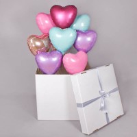 Большая коробка-сюрприз С сердцами