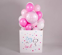 Большая коробка с мини-шариками It's a girl!